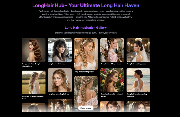 Long Hair Inspiration Explore Styles & Instantly Transform Your Look with AI